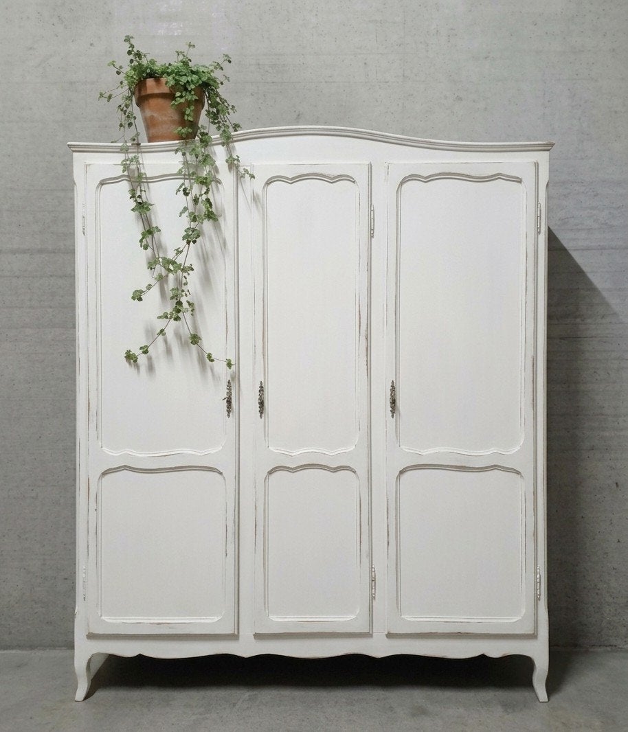 1️⃣ Brocante Queen Anne meidenkast vintage kast demontabel, Ophalen of Verzenden