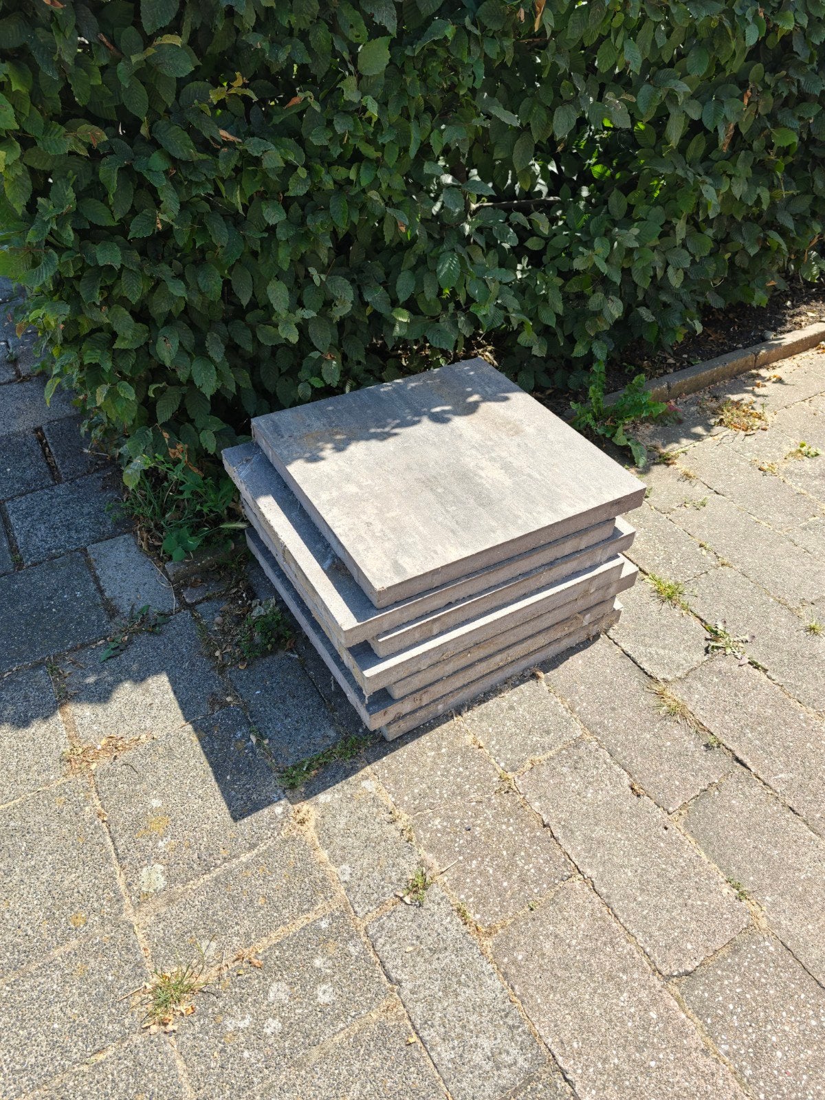 6x 60x60 tegels - Grijs met patroon tegels, Ophalen, 60 cm of meer, Minder dan 5 m², Vloertegels