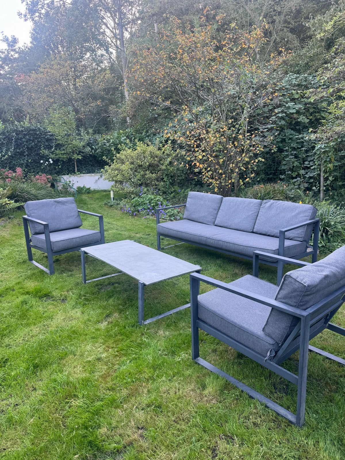 Loungeset VONGE 5-persoons van JYSK, Ophalen, 5 zitplaatsen, Gebruikt, Aluminium