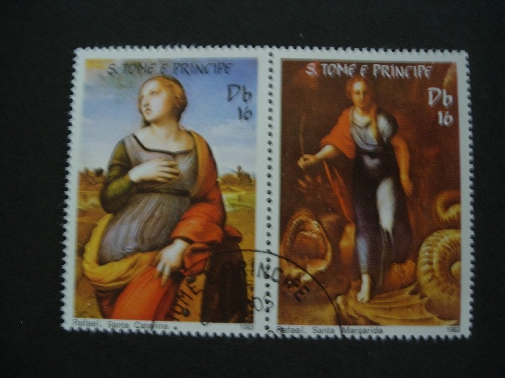 Sao Tomé en Principe 1983 Rafaël schilderijen, Verzenden, Overige landen, Gestempeld