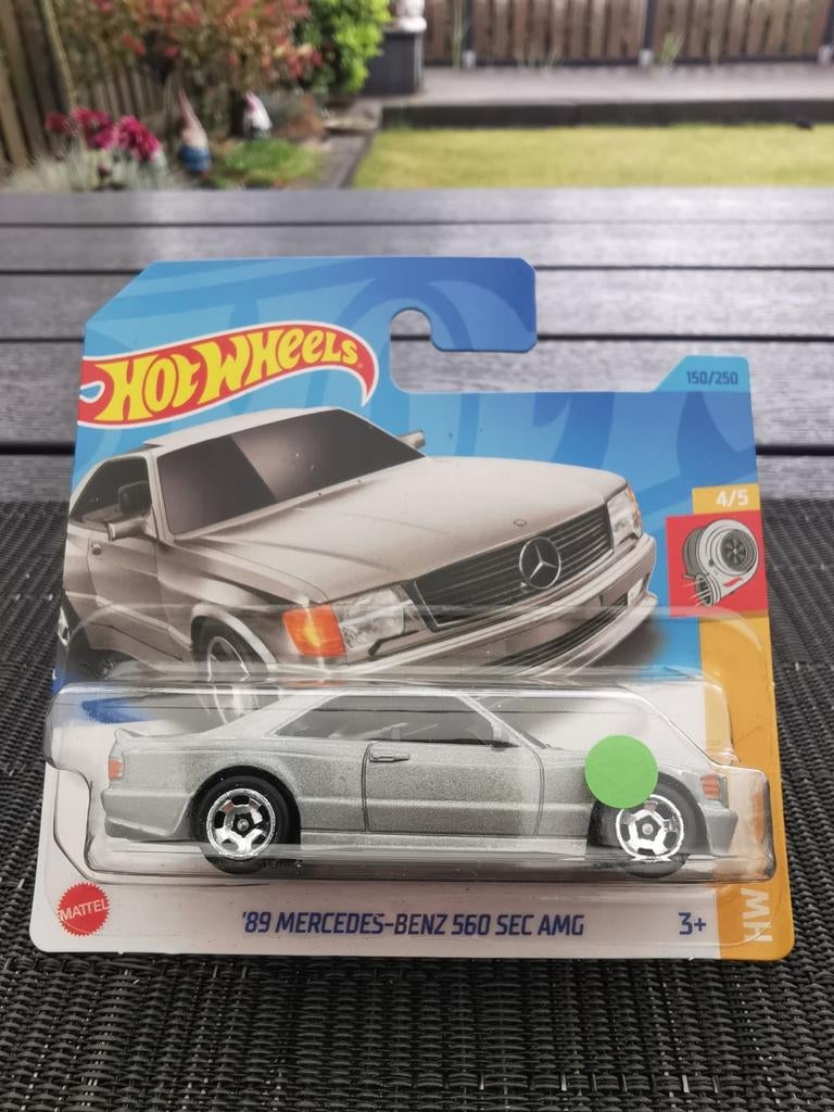 HotWheels Mercedes-Benz 560 SEC AMG zilver, Ophalen of Verzenden, Nieuw, Auto