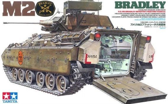 Tamiya 1:35 US M2 Bradley Infantry Fighting Vehicle, Tank, 1:32 tot 1:50, Nieuw, Ophalen of Verzenden