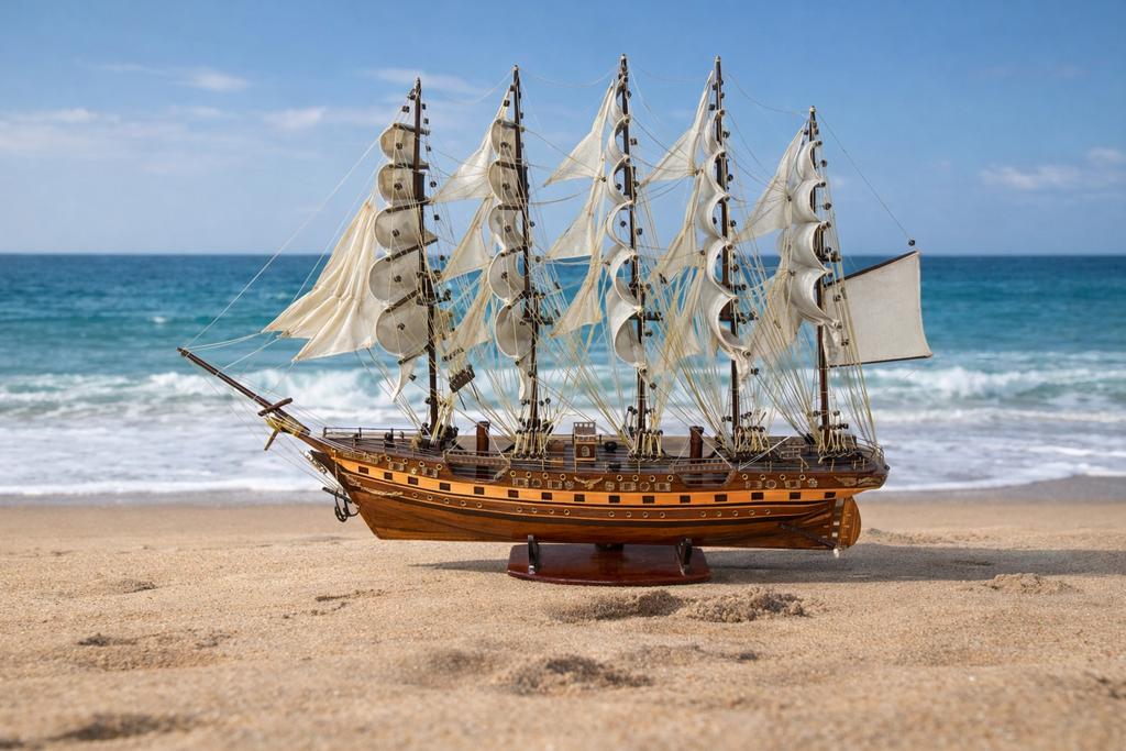 Zeilschip De France || Koopvaardijschip, 1:32 tot 1:50, Nieuw, Mwonenenslapen, Mwonenenslapen@ziggo.nl