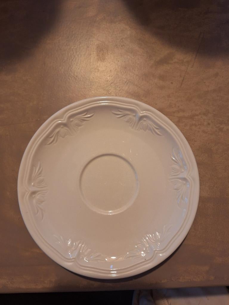 Villeroy en Boch 9 gebaksbordjes/schotels van theekopjes, Ophalen of Verzenden, Overige landen