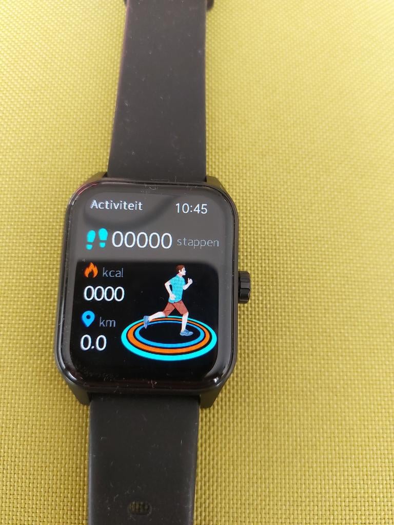Smart watch, Ophalen of Verzenden, Zo goed als nieuw, Zwart, Android