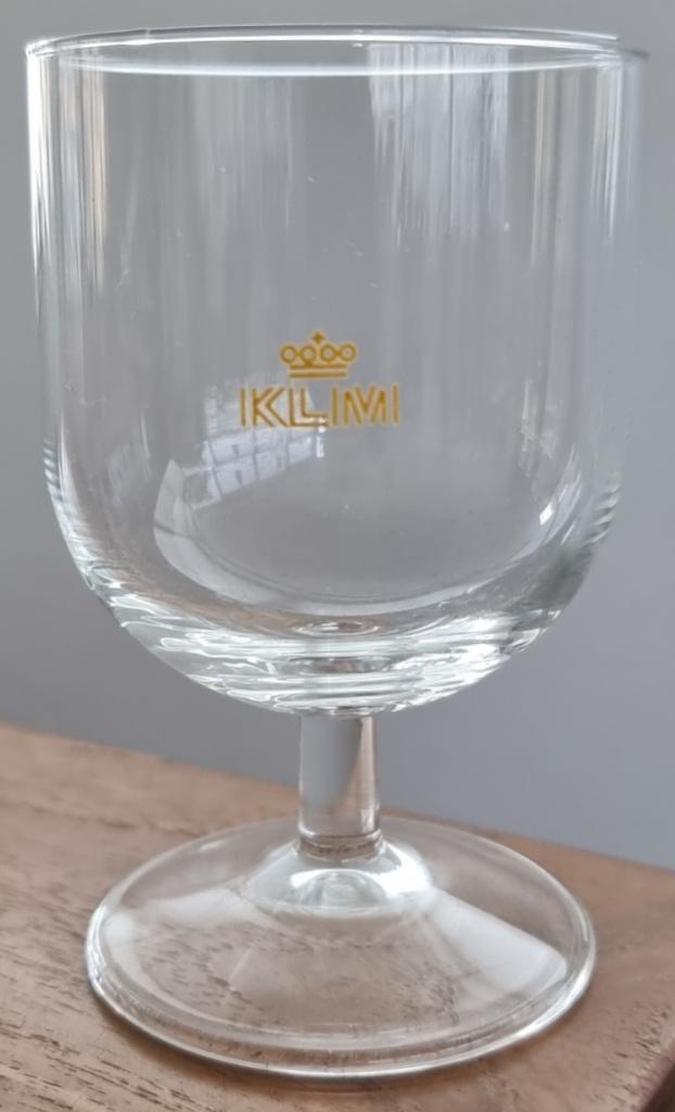 KLM Royal Class borrelglaasje met logo - jaren 60 - lZGST, Ophalen of Verzenden, Zo goed als nieuw, Overige typen
