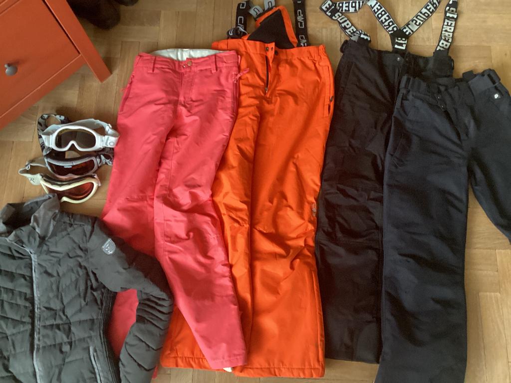 Kinder ski  kleren, Sport en Fitness, Skiën en Langlaufen, Gebruikt, 100 tot 140 cm, Kleding, Skiën