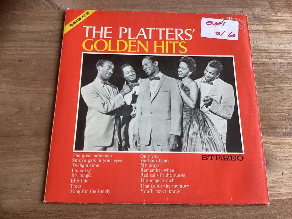 Lp The Platters, golden hits, Ophalen of Verzenden, Gebruikt, 12 inch, Levenslied of Smartlap