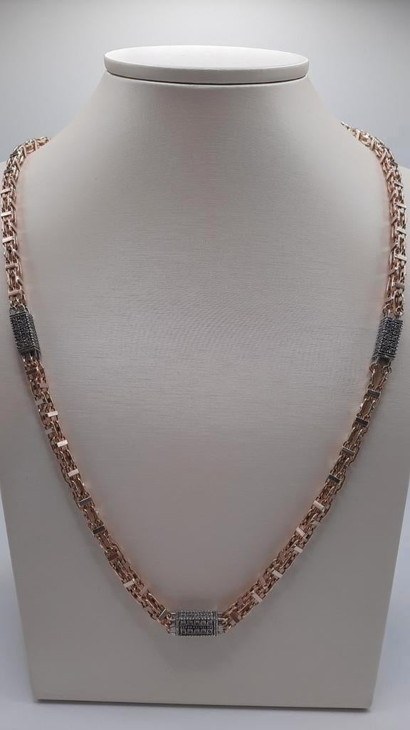 gouden Magnum ketting 14kt, Www.bredajuwelier.nl, Nieuw, Ophalen of Verzenden, Www.bredajuwelier.nl