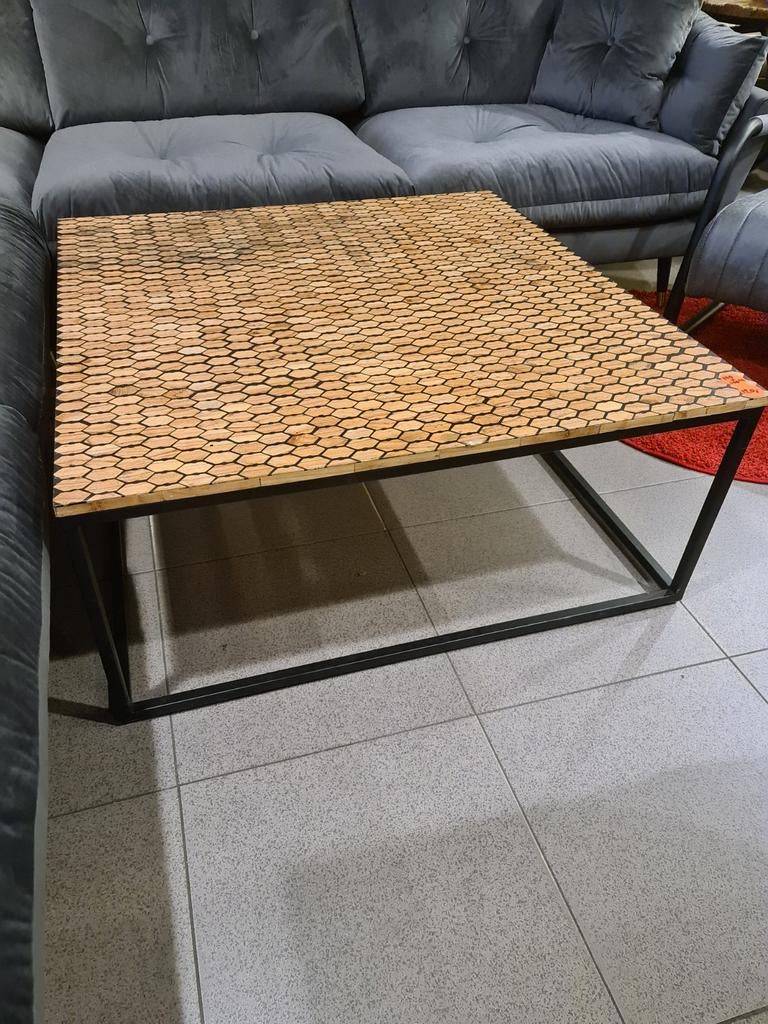 Nieuwe icathcers salontafel hexagon albast inleg 100cm €120, Ophalen, ., Nieuw, .
