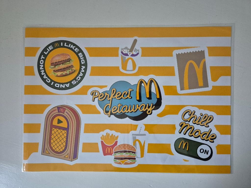 McDonald’s stickervel, Ophalen of Verzenden, Nieuw, Bedrijf of Vereniging