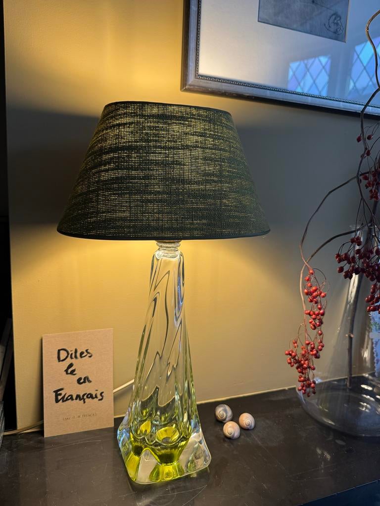 Italiaanse glazen lampvoet, Ophalen of Verzenden, Glas, Minder dan 100 cm
