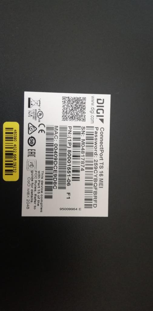 Digi ConnectPort TS 16 MEI | Gebruikt | 16-poorts seriële, Computers en Software, Netwerk switches, Ophalen of Verzenden, Gebruikt