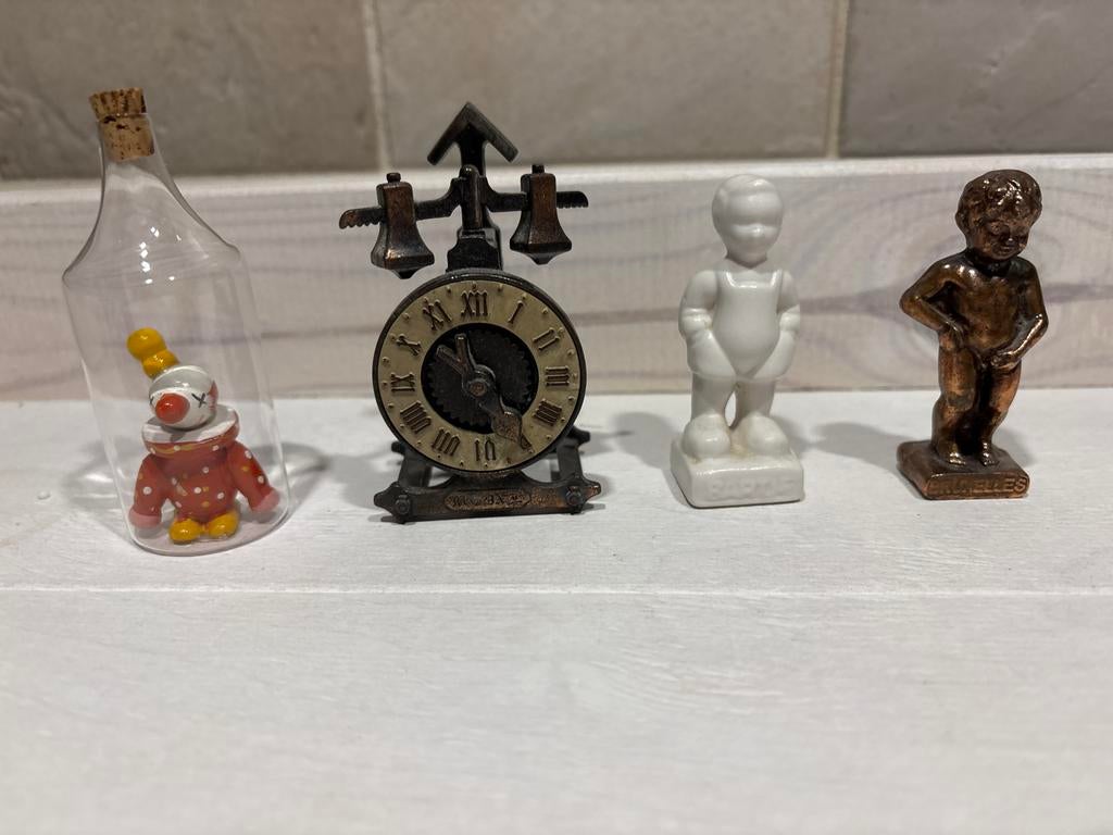 vintage miniaturen, bartje en manneken pis, Ophalen of Verzenden