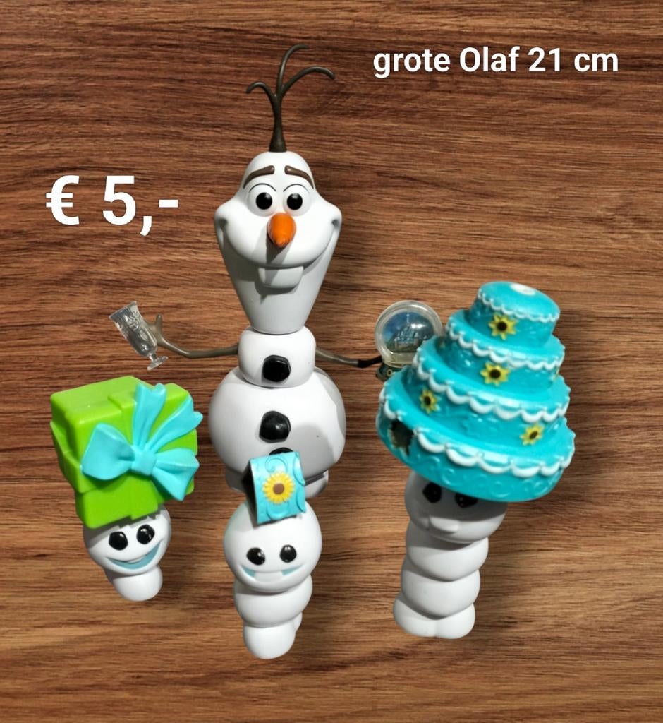 Frozen Olaf Speelfiguur Set, Ophalen of Verzenden, Gebruikt, Jongen of Meisje