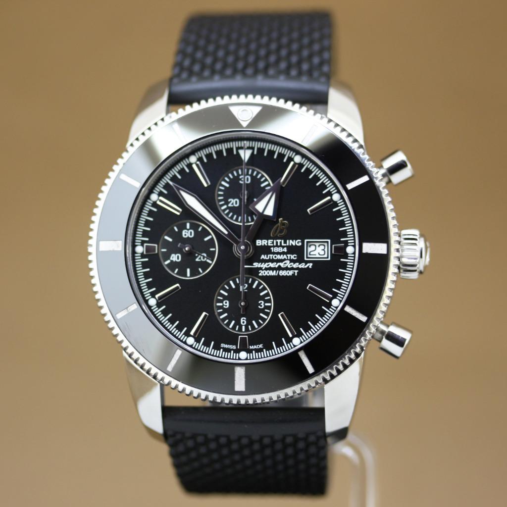 Breitling Superocean Heritage II Chrono A13312, Sieraden, Tassen en Uiterlijk, Horloges | Heren, Gebruikt, Staal, Breitling, Polshorloge