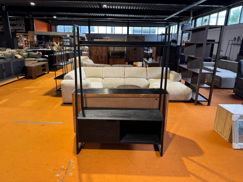 tv-meubel zwart - zelf afhalen voor €199,-  ELKE ZONDAG OPEN, Ophalen, 100 tot 150 cm, Nieuw, 25 tot 50 cm