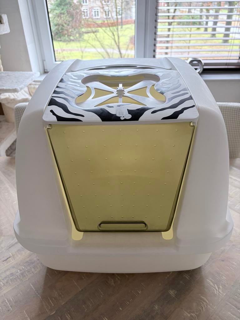 Catit Jumbo kattenbak White Tiger, Dieren en Toebehoren, Kattenbakken, Gebruikt, Gesloten, Ophalen