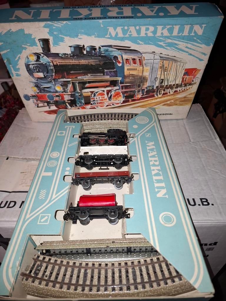 Marklin 3200 uitbreiding set met m rails, Wisselstroom, Ophalen of Verzenden, Analoog, Märklin