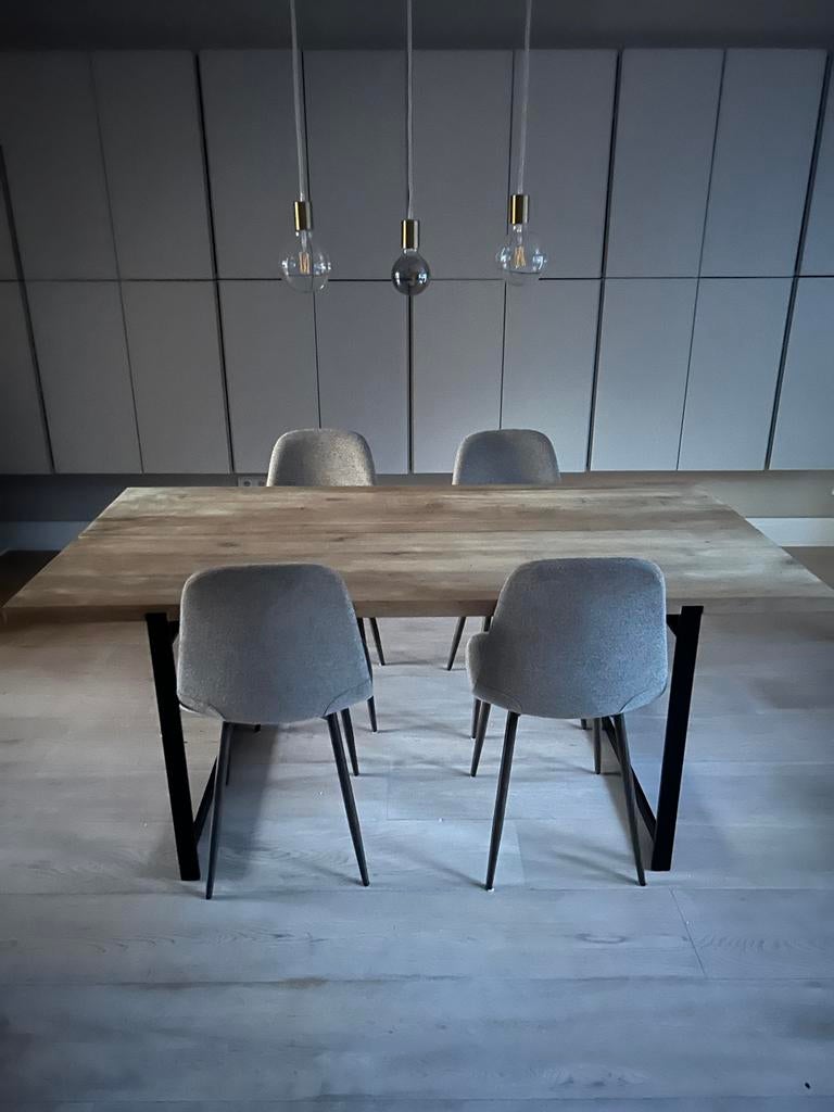 Bolia eiken eettafel 90x180, Ophalen, Eikenhout, 50 tot 100 cm, Zo goed als nieuw