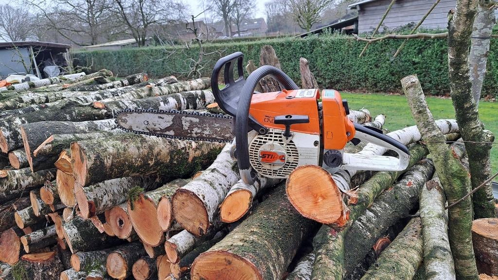 Stihl 026 kettingzaag gereviseerd met nieuwe ketting, Stihl, Gebruikt, Ophalen of Verzenden, ????