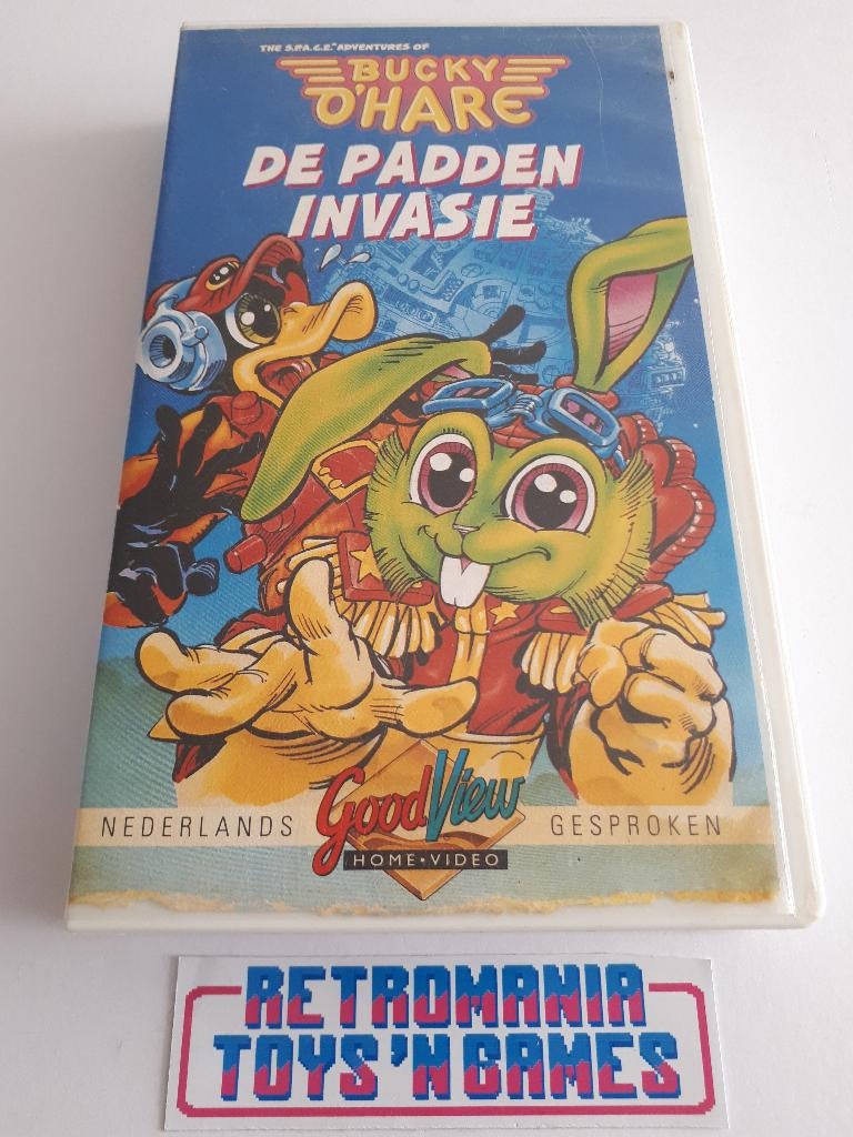 vhs bucky o'hare - de padden invasie, Alle leeftijden, Ophalen of Verzenden, Gebruikt, Overige typen