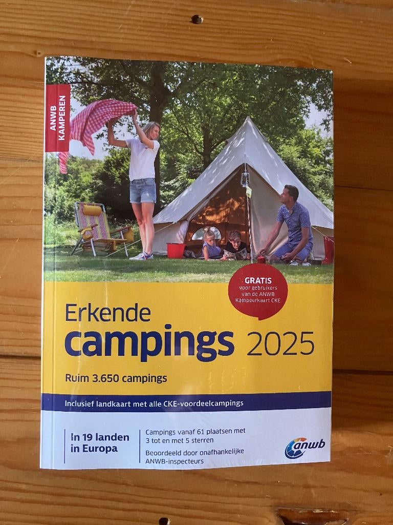 ANWB Erkende Campings 2025, Europa, Nieuw, Ophalen of Verzenden, Campinggids
