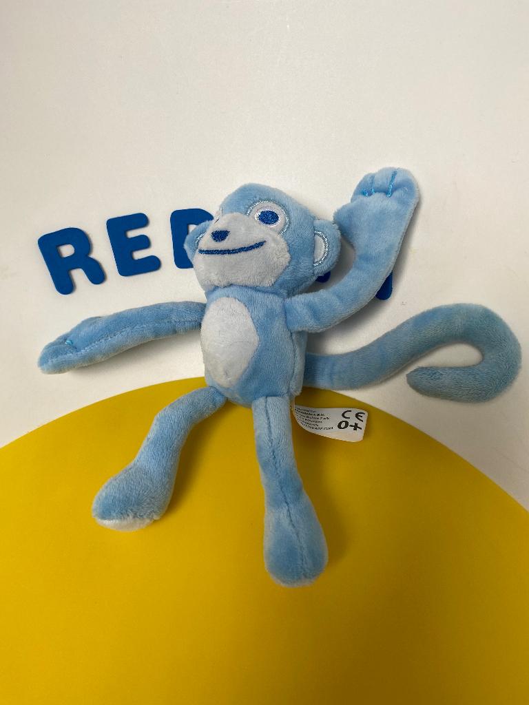 4993 zwitsal aap aapje blauw, Ophalen of Verzenden, Zo goed als nieuw, Overige typen
