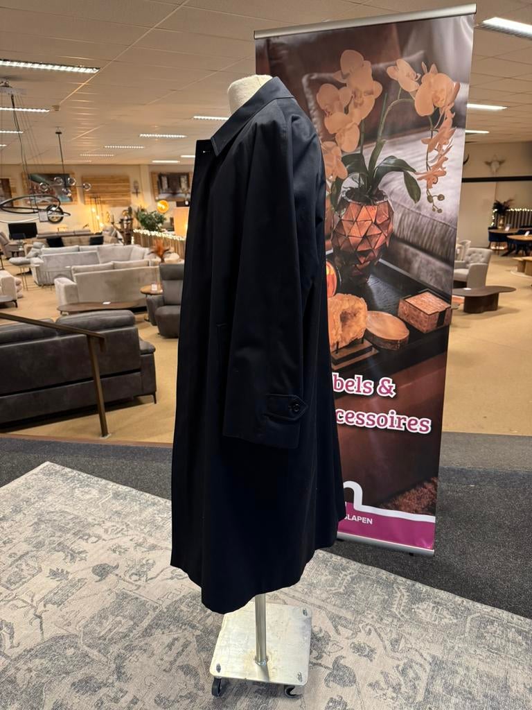 Trenchcoat Burberry Maat 52 R.L Koolblauw Direct/leverbaar, Ophalen, Blauw, Zo goed als nieuw, Mwonenenslapen