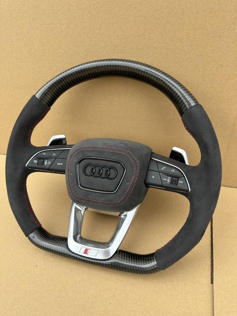 Audi carbon stuur alcantara compleet S RS Upgrade, Auto diversen, Tuning en Styling, Ophalen of Verzenden, ., ., .