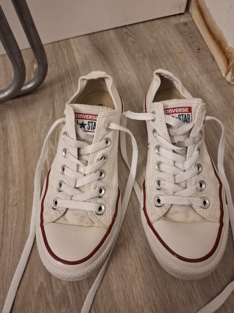 Converse All Star Gympen Maat 37 Wit, Gebruikt, Converse, Ophalen of Verzenden, Jongen of Meisje