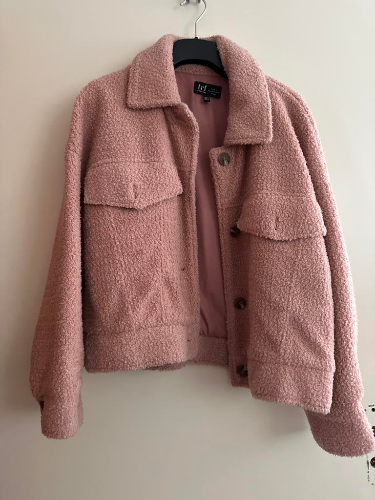 Zara teddy jas - XS - valt als S/M - Zo goed als nieuw!, Ophalen of Verzenden, Zo goed als nieuw, Maat 34 (XS) of kleiner, Zwart