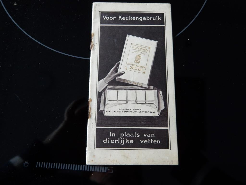 Folder Delfia Delftsch plantenvet Calve Delft NOF, Verzenden, Gelezen