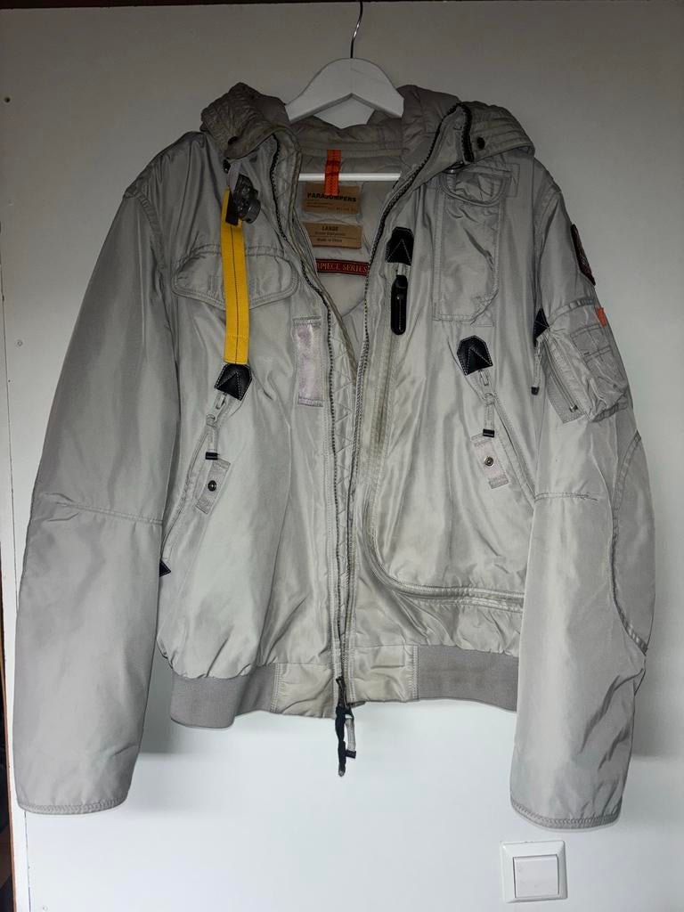Parajumpers Bomber Winterjas - Gebruikt, Ophalen, Maat 52/54 (L), Parajumpers, Grijs