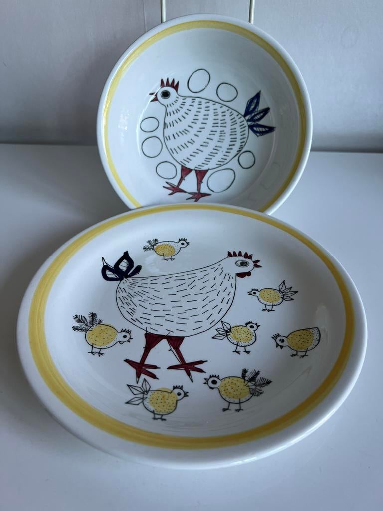 Vintage Rörstrand PIP Kinderservies Kip Kuiken M.Westman 50s, Antiek en Kunst, Antiek | Servies los, Ophalen of Verzenden