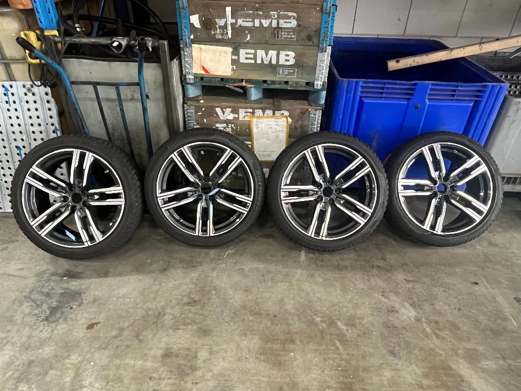 BMW 5serie M velgenset Styling 727 M Dubbelspaak *winterset*, Auto-onderdelen, Banden en Velgen, Banden en Velgen, Winterbanden