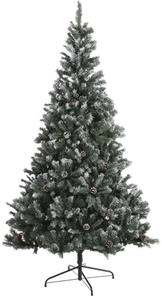 Kunstkerstboom met sneeuw blauw, groen 1,55m x 86cm, Helkmond, Nieuw, Ophalen of Verzenden, Babijhandel@gmail.com
