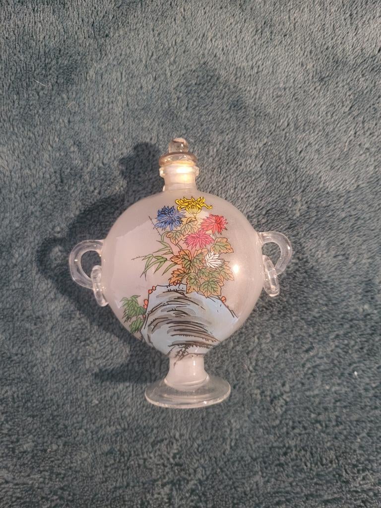 Chinees parfumflesje / Sniff bottle - Opaline glas (3), Antiek en Kunst, Ophalen