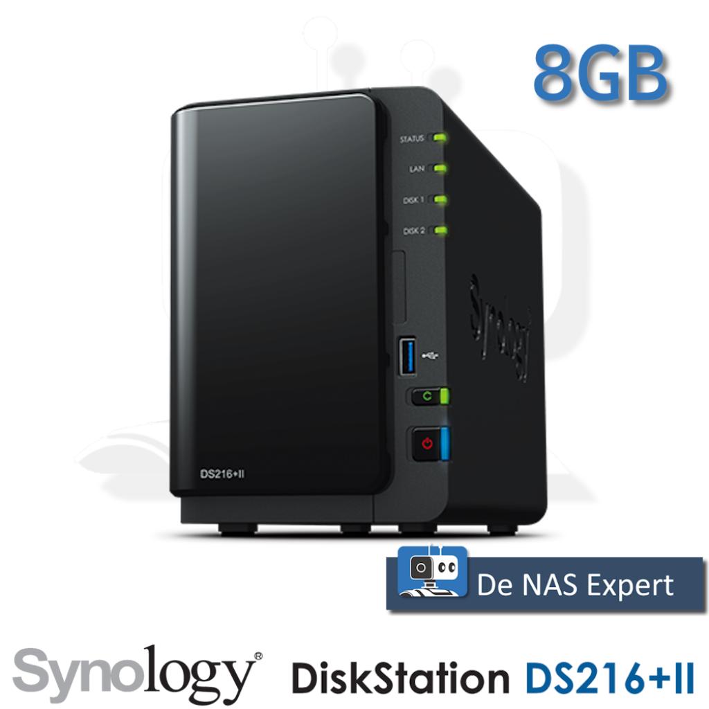 Synology DiskStation DS216+ II 8GB refurbished, Info@synology.com, Synology, Refurbished, Ophalen of Verzenden