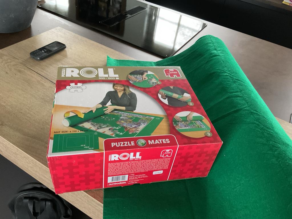 Puzzelmat 1x gebruikt, Ophalen of Verzenden, 500 t/m 1500 stukjes, Zo goed als nieuw, Legpuzzel