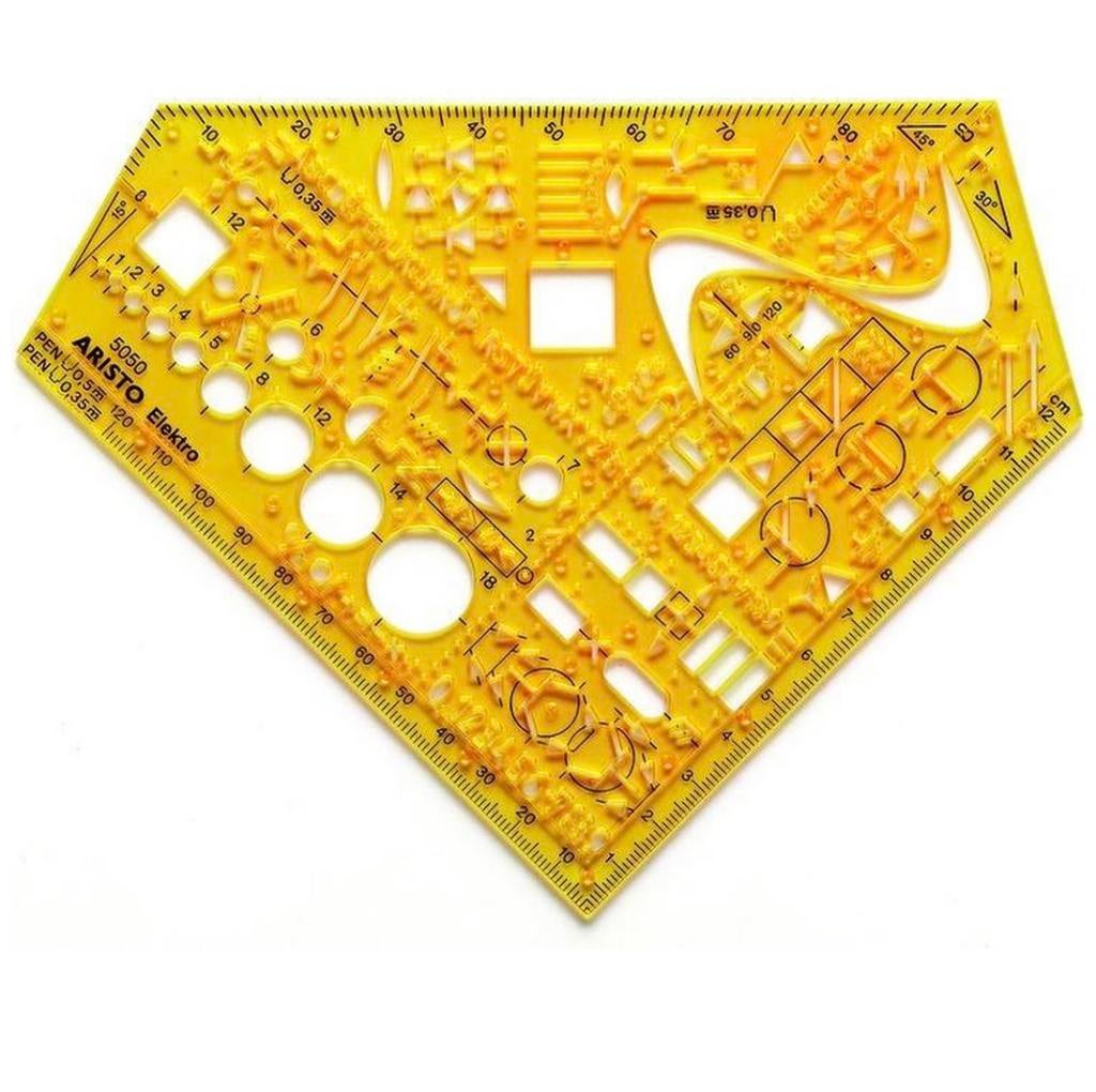 Aristo elektrotechniek sjabloon 155x155mm, Verzenden, Nieuw