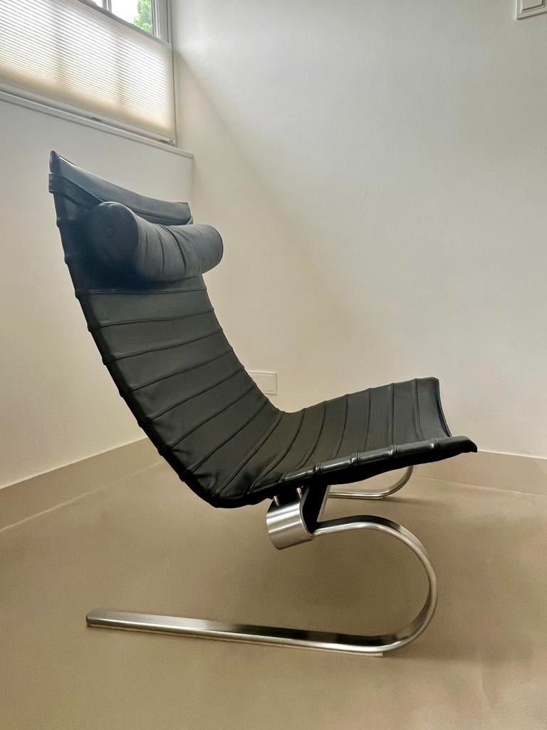 PK20 designstoel van Poul Kjærholm, Huis en Inrichting, Fauteuils, Ophalen, Zo goed als nieuw, Leer