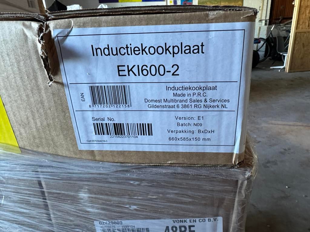 Exquisit EK1600-2 inductiekookplaat, Nieuw, Inbouw, Inductie, 4 kookzones