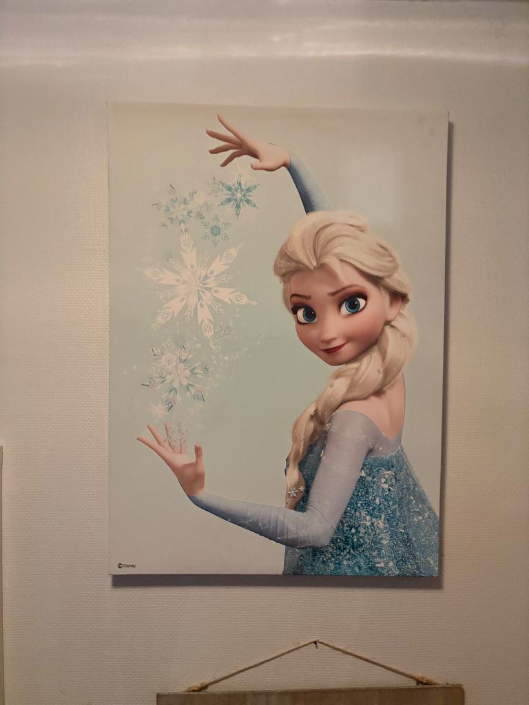 Frozen canvas Elsa, Ophalen of Verzenden, Zo goed als nieuw, Wanddecoratie