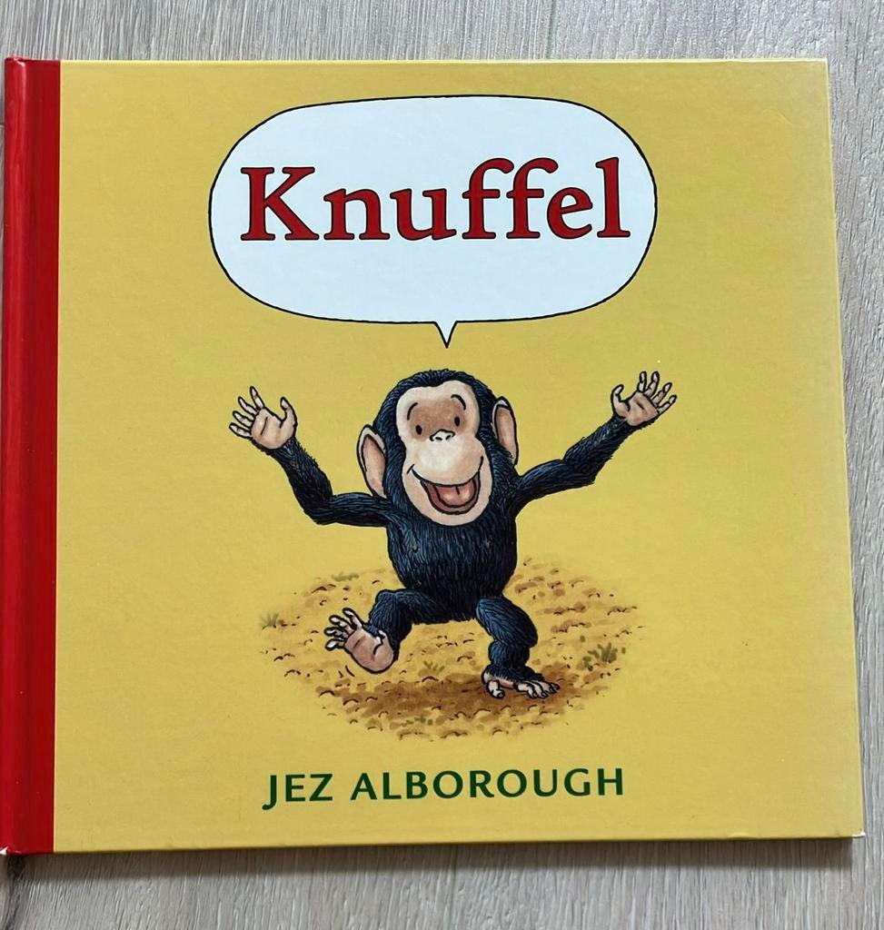 Prentenboek knuffel met Sammie aap gorilla apen dieren, Ophalen of Verzenden, Zo goed als nieuw