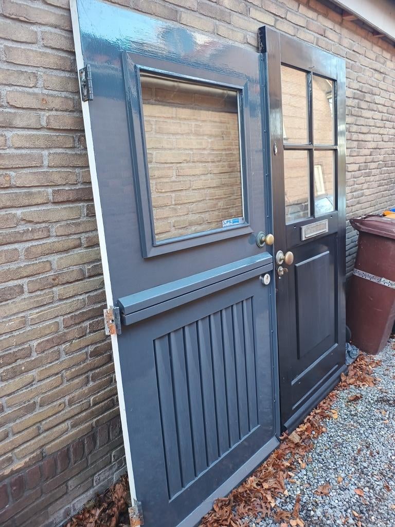Voordeur hardhout, Ophalen of Verzenden, Zo goed als nieuw