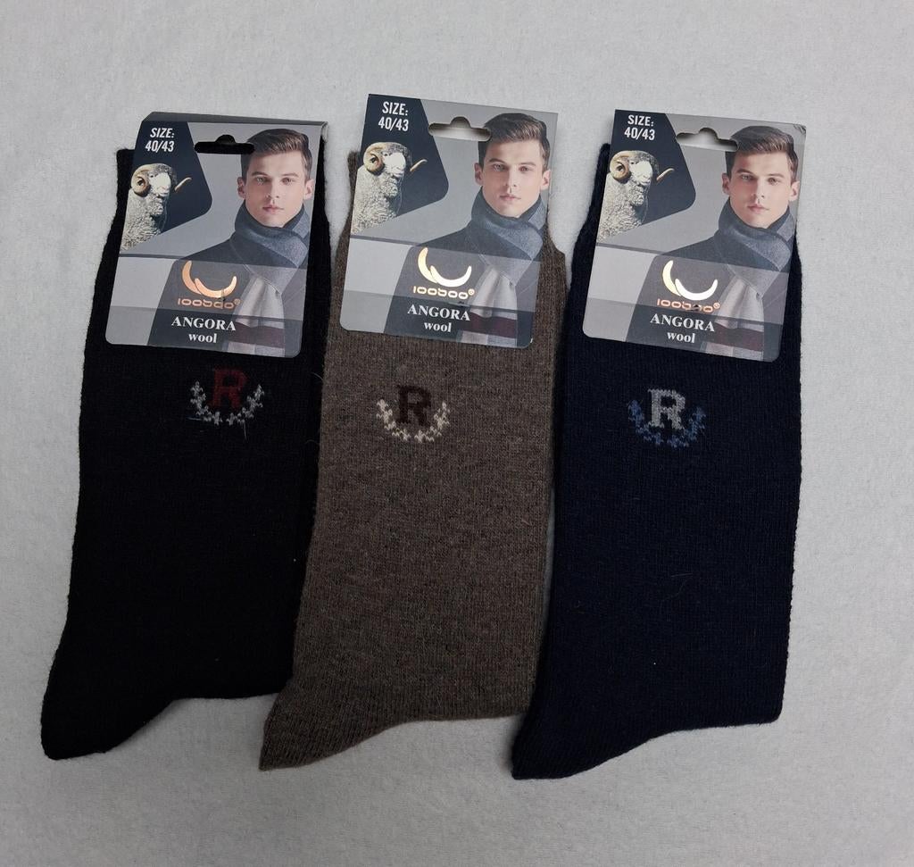 95% Angora Woll Sokken voor Heren (39-42; 42-46), Ophalen of Verzenden, Nieuw, Maat 39 t/m 42, Blauw