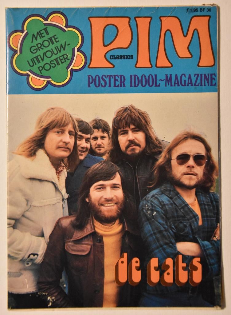 poster CATS Volendam pop PIM krant tijdschrift palingsound, Ophalen of Verzenden, Zo goed als nieuw, A1 t/m A3, Overige onderwerpen