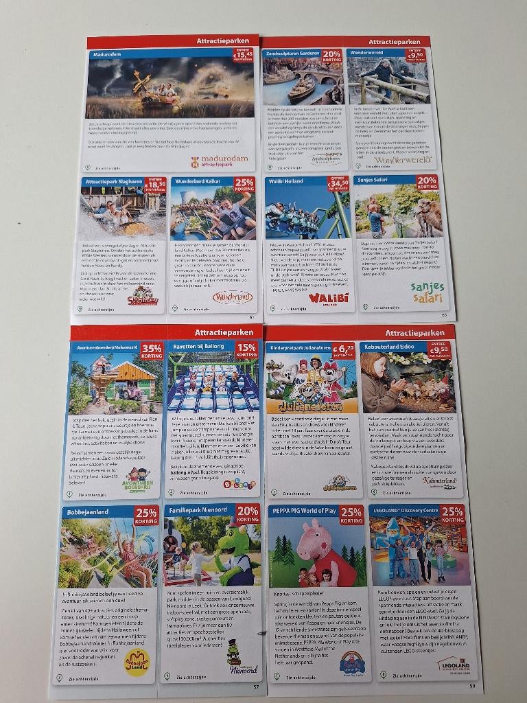 Postcodeloterij kortingsbonnen pretparken NL, Tickets en Kaartjes, Recreatie | Pretparken en Attractieparken, Eén persoon, Ticket of Toegangskaart