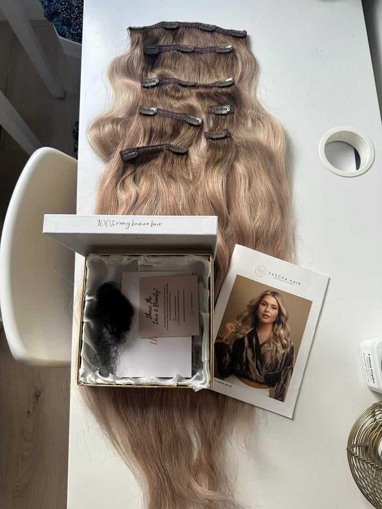 Clip in extensions - Haarverlenging, Sieraden, Tassen en Uiterlijk, Uiterlijk | Haarverzorging, Ophalen of Verzenden, Nieuw, Pruik of Haarverlenging